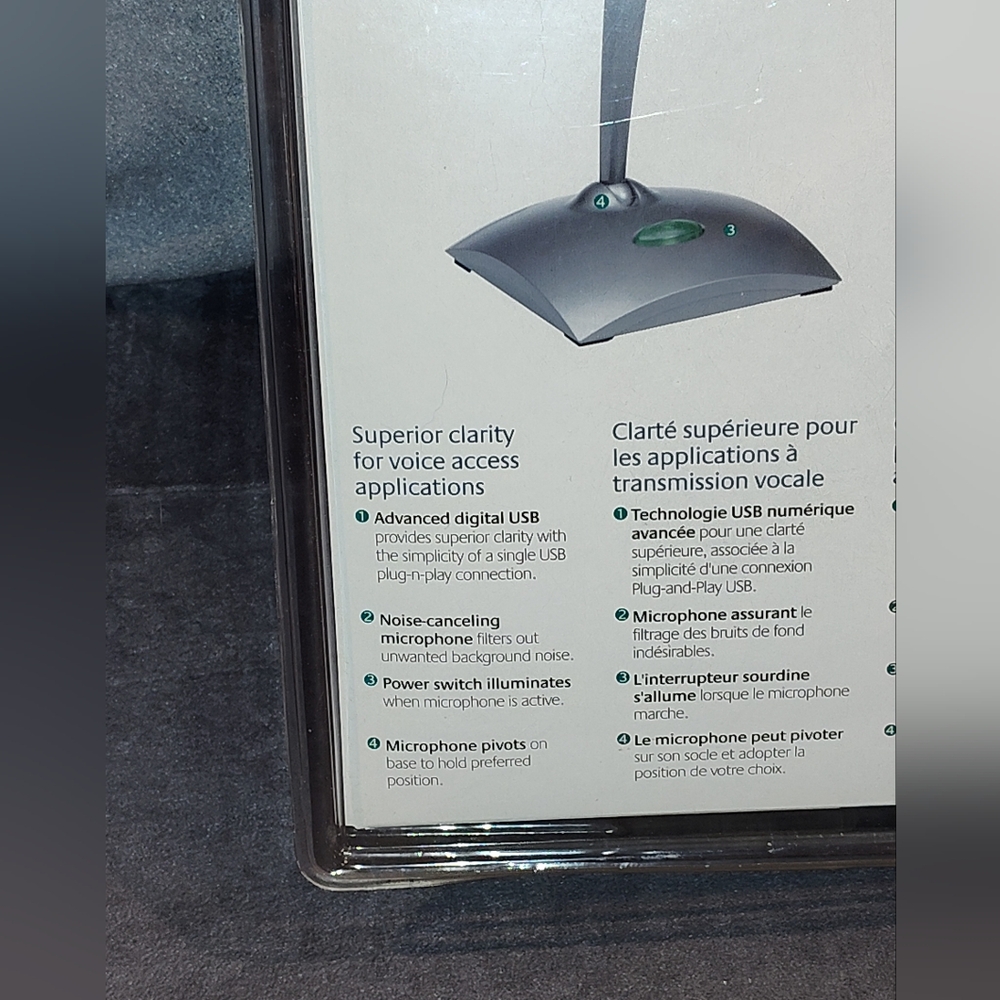 NIB Logitech USB Desktop Microphone - Picture 5 of 12